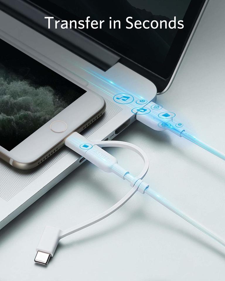 321 USB-A to Lightning Cable (3 ft 3-in-1) K4