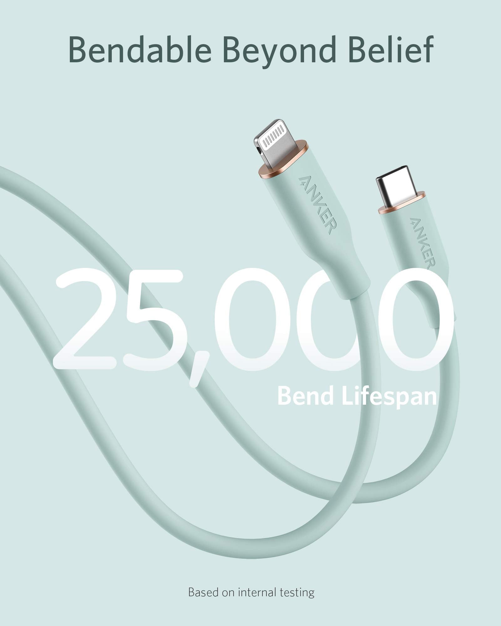 Refurbished 641 USB-C to Lightning Cable (Flow, Silicone) S4