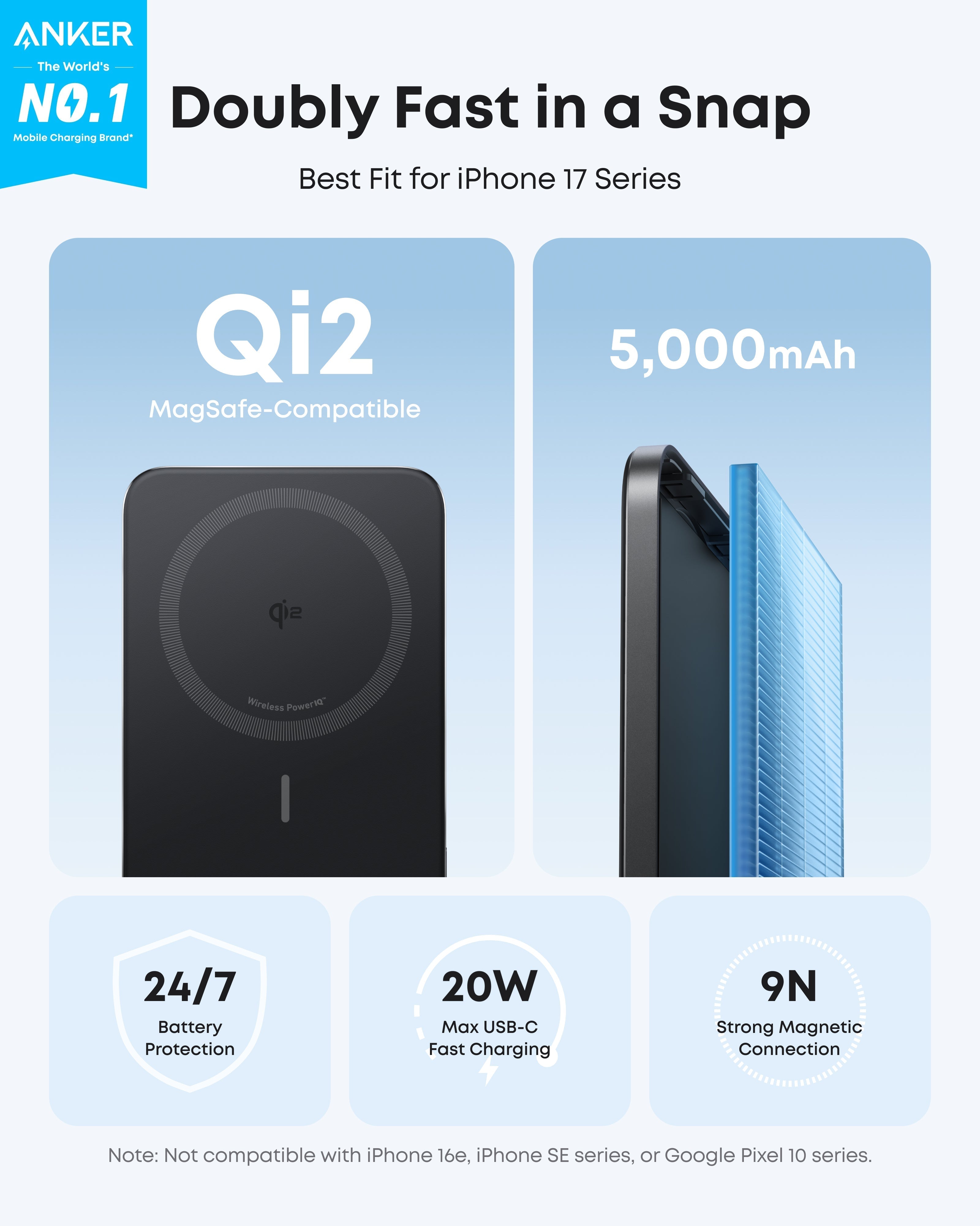 Nano Power Bank (5K, MagGo, Slim) O6