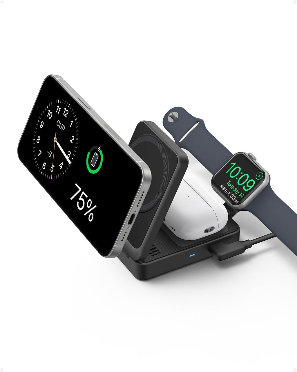 Refurbished MagGo Wireless Charging Station (Foldable 3-in-1) X2