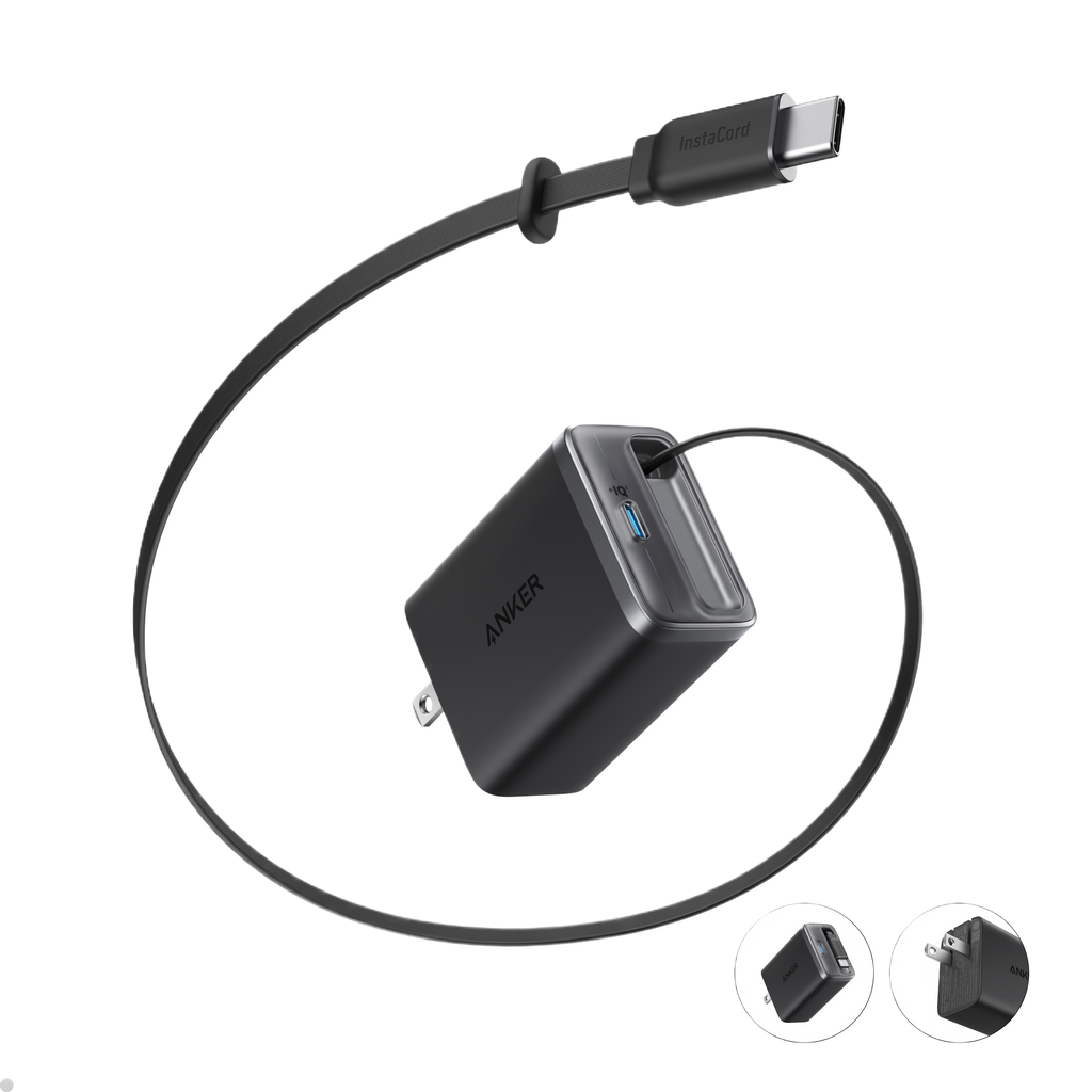 Nano Charger (35W, Built-In Retractable USB-C Cable) F0