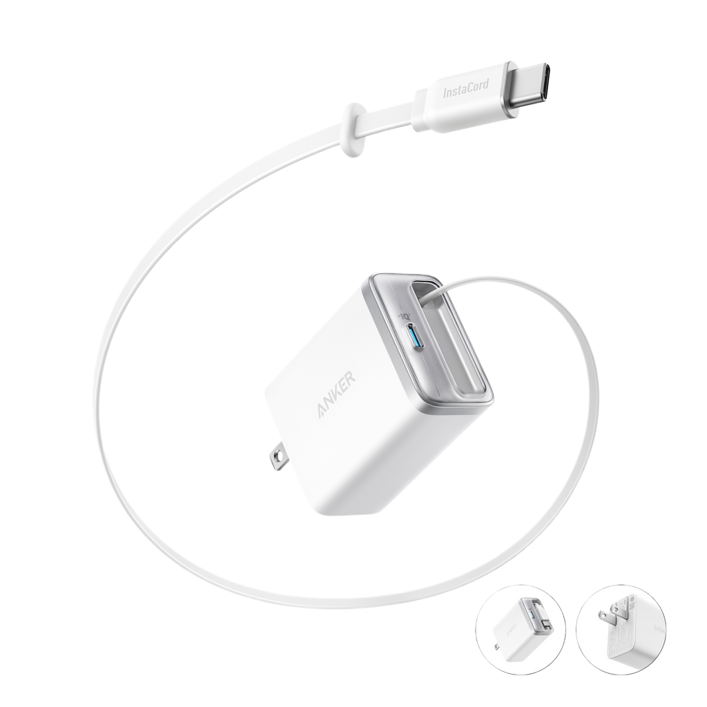Nano Charger (35W, Built-In Retractable USB-C Cable) F0