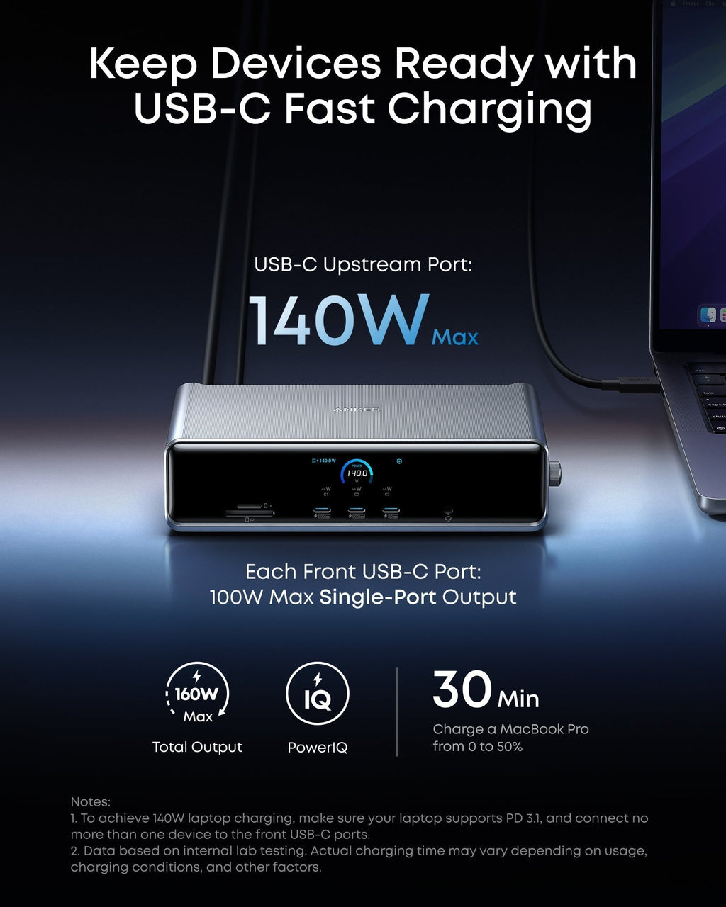 Prime Docking Station (14-in-1, Triple Display, DisplayLink) with DL7400 Q5