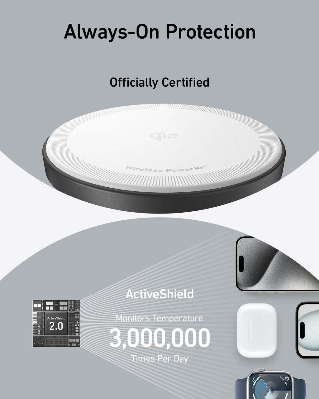 Refurbished MagGo Wireless Charging Station (3-in-1 Stand) B1