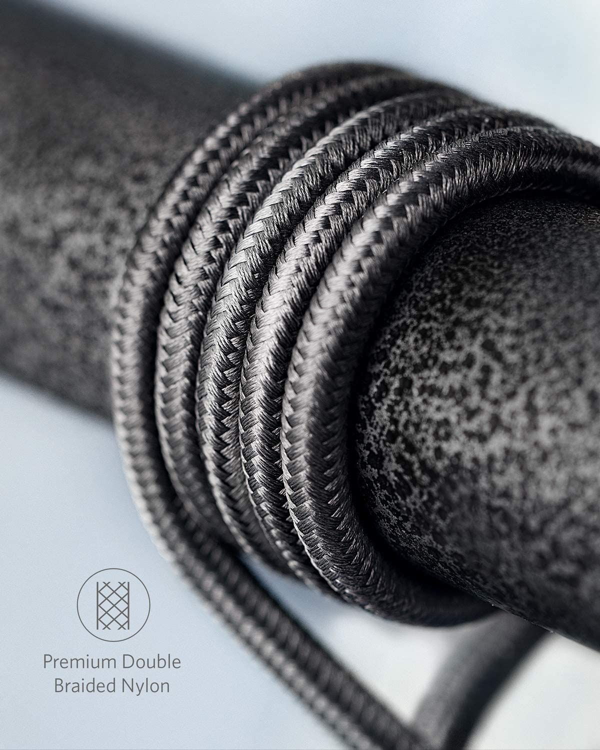 2-Pack New Nylon USB C to USB C Cable (3.3 ft 60W) R9